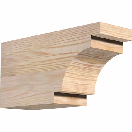 Ekena Millwork Mediterranean Rough Sawn Rafter Tail, Douglas Fir, 4"W x 6"H x 12"L RFT04X06X12MED00RDF